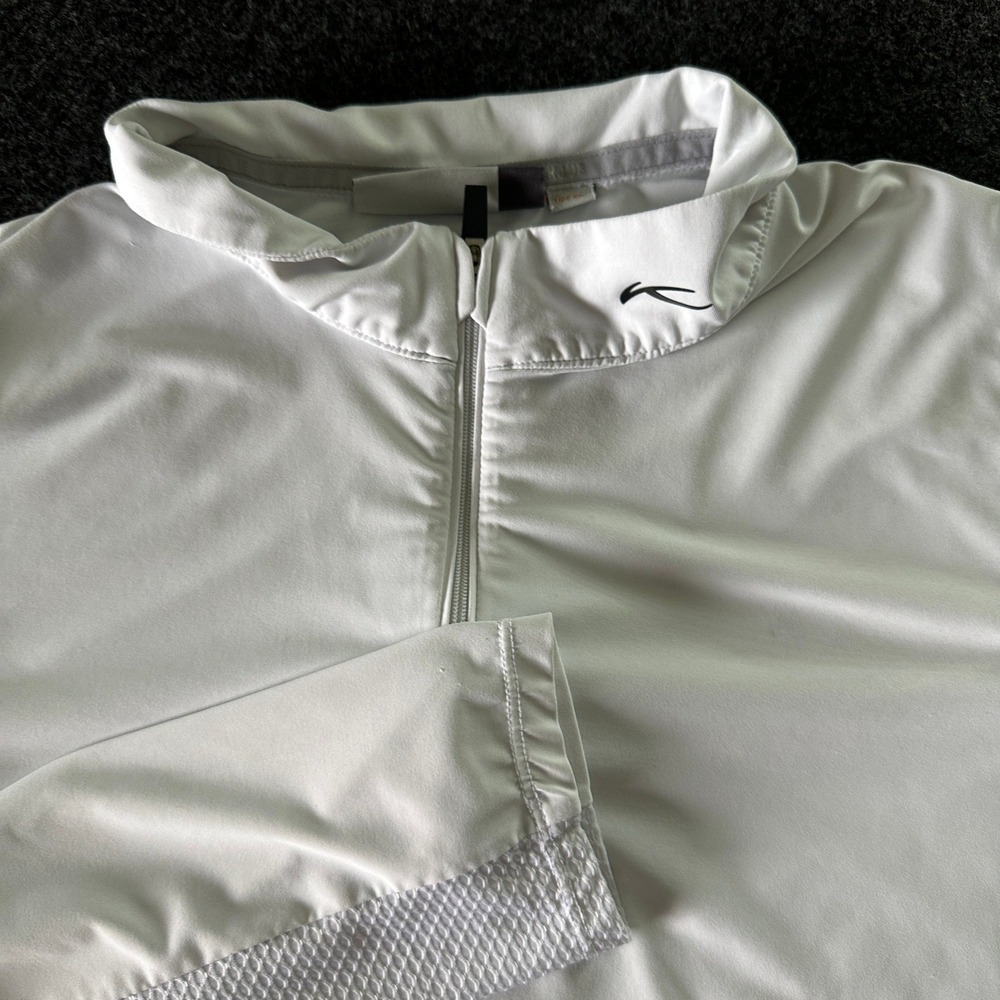 KJUS Sunshine Sport Half-Zip Pullover White UPF 50+ LG25-J04 Mens 2XL